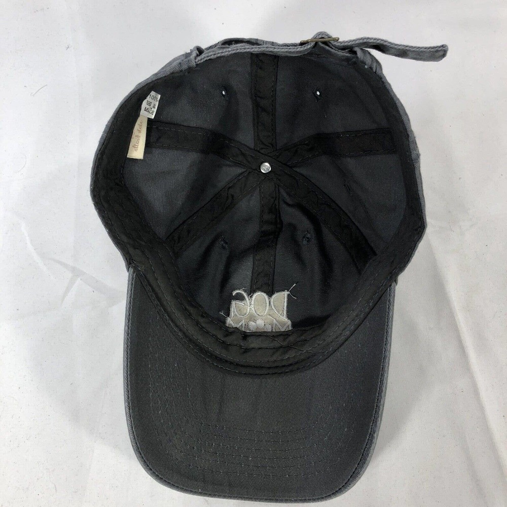 Dog Mom Cap Gray with White Writing Adjustable Strap Back One Size Fits Most OSF - Picture 8 of 11